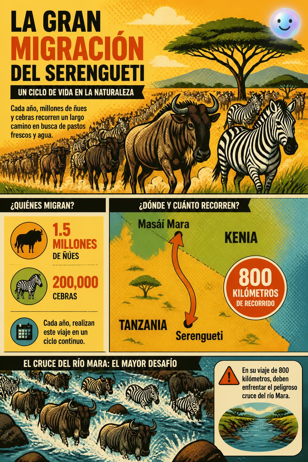 La gran migración del Serengueti
