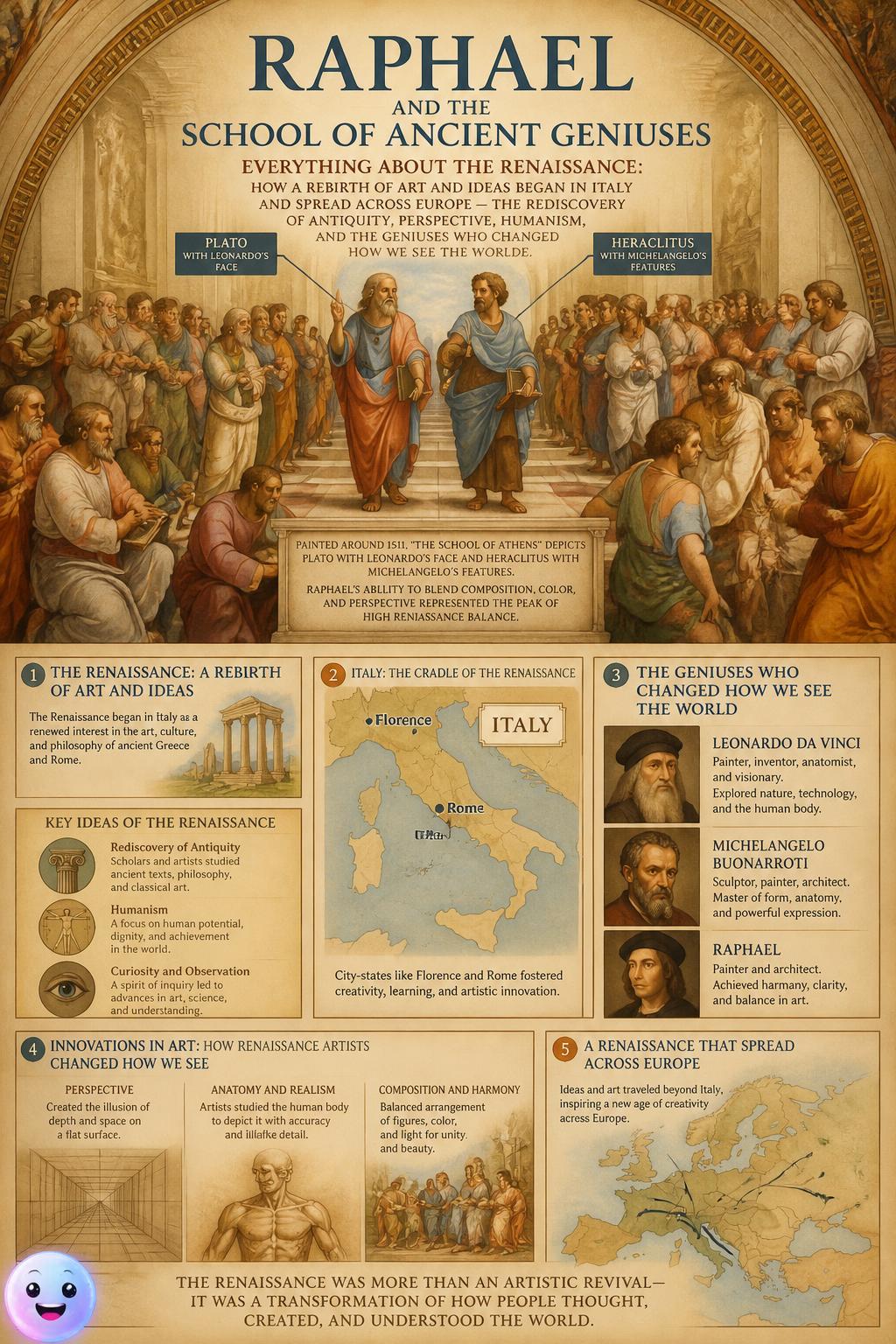 Raphael and the school of ancient geniuses