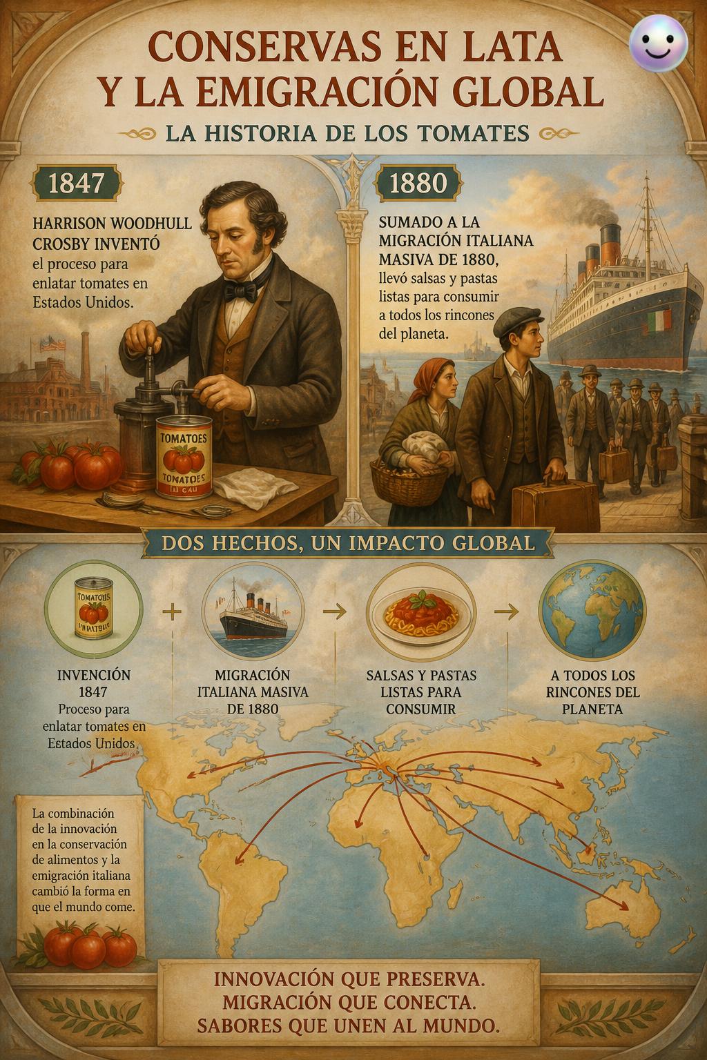 Conservas en lata y la emigración global