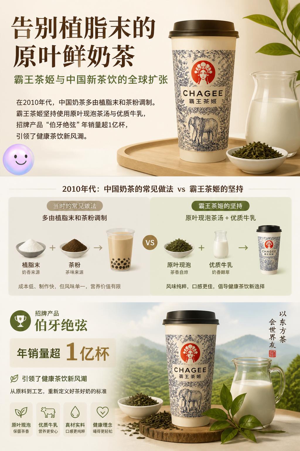告别植脂末的原叶鲜奶茶