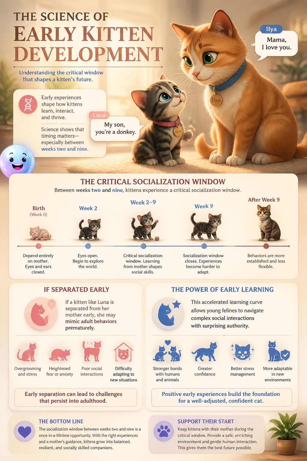 The science of early kitten development