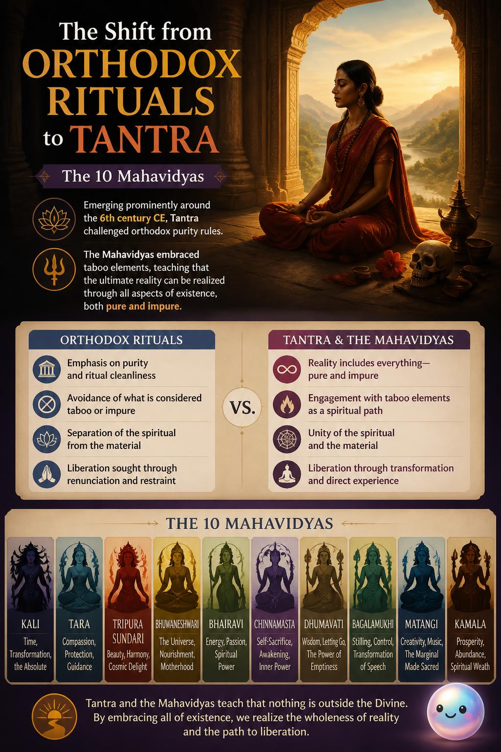 The shift from orthodox rituals to Tantra