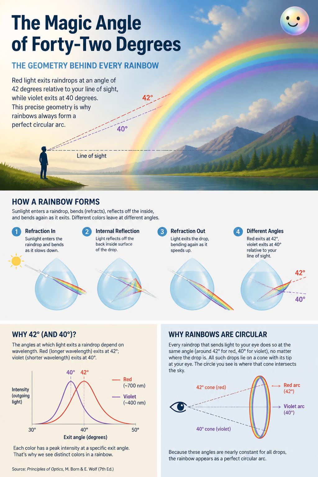 The magic angle of forty-two degrees