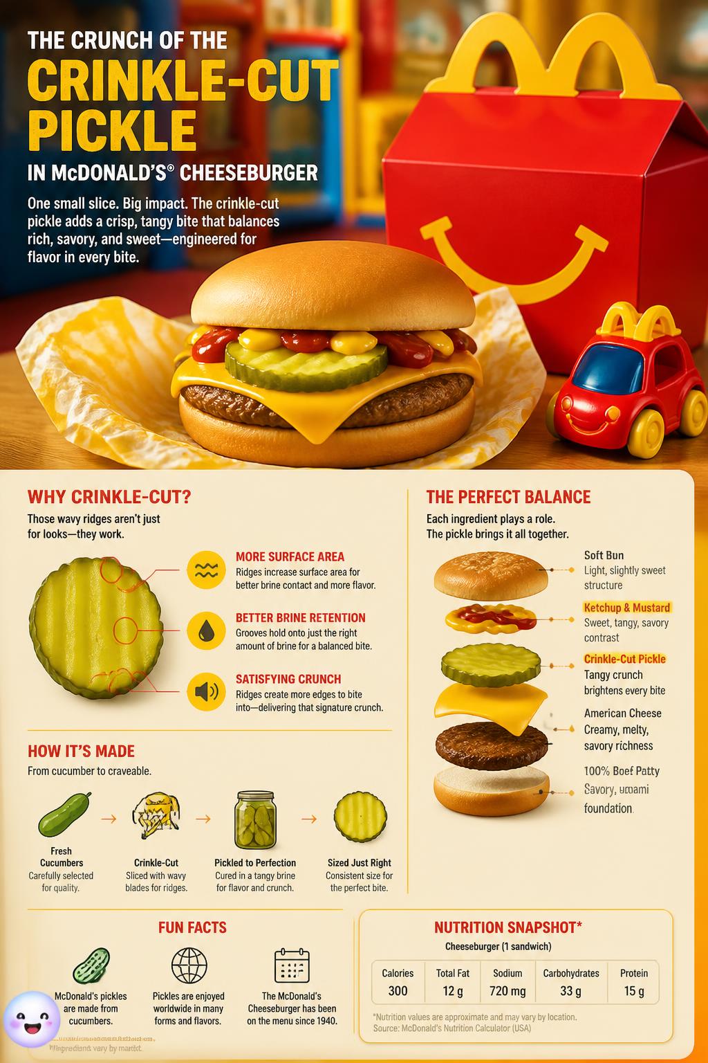 The crunch of the crinkle-cut pickle