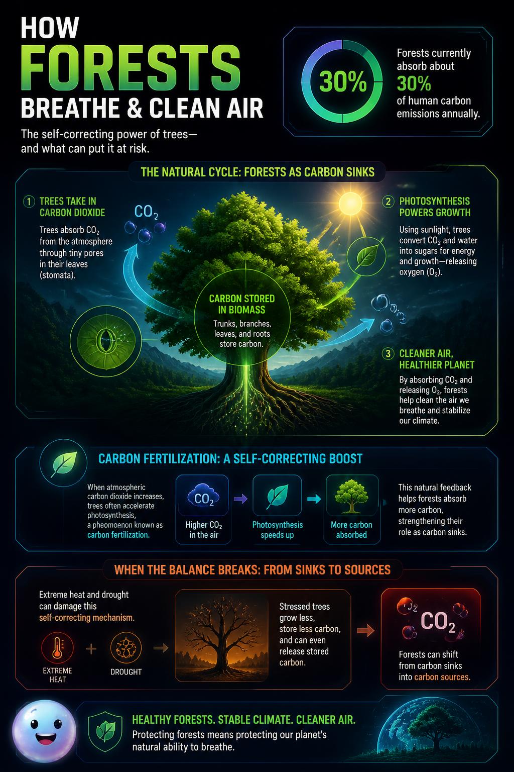 How forests breathe and clean air