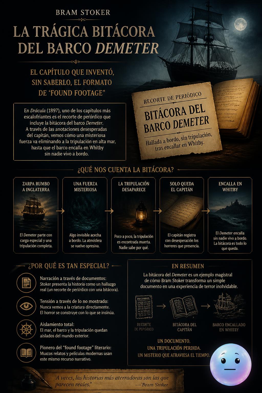 La trágica bitácora del barco Demeter