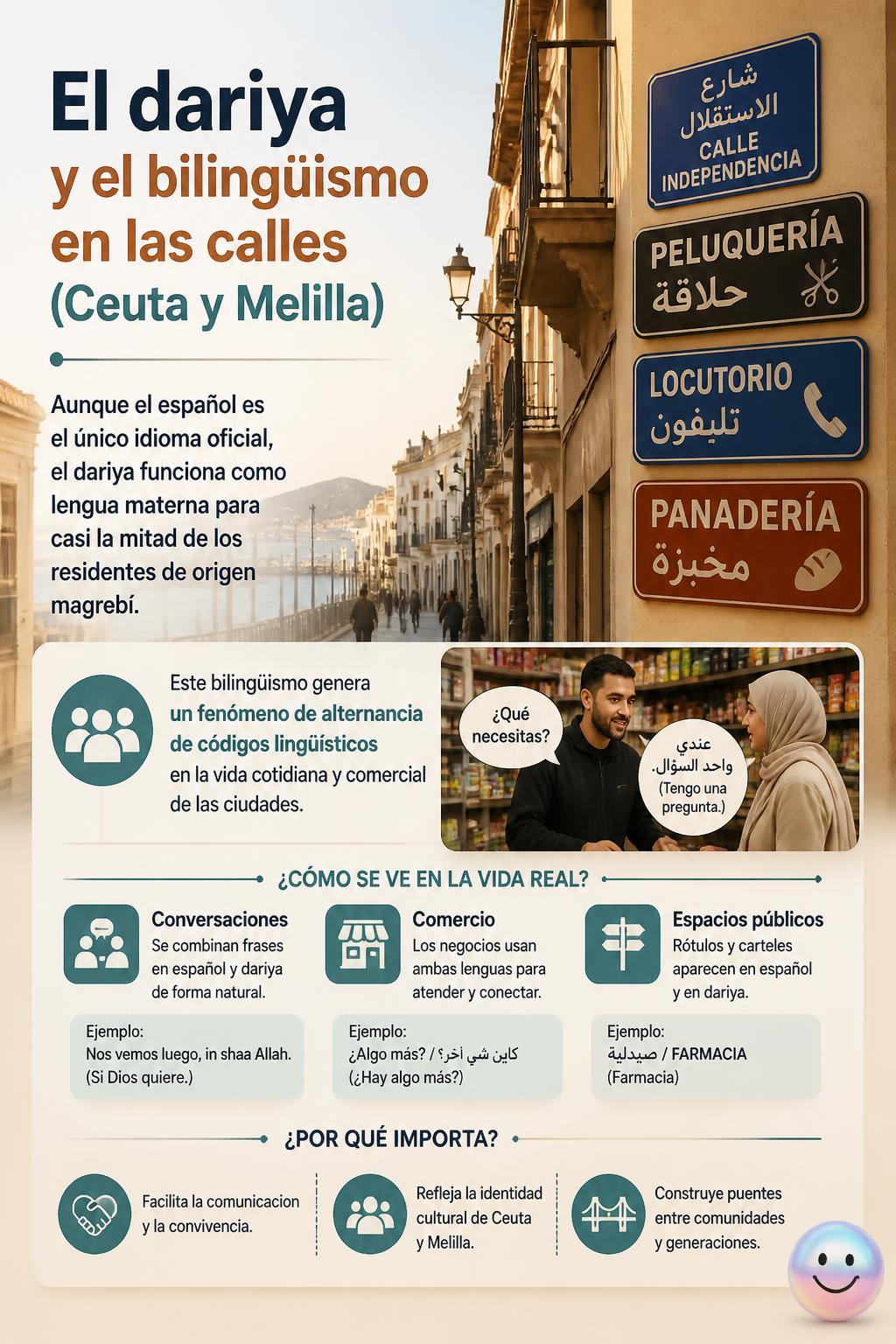 El dariya y el bilingüismo en las calles