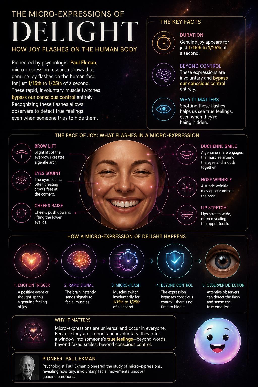 The micro-expressions of delight