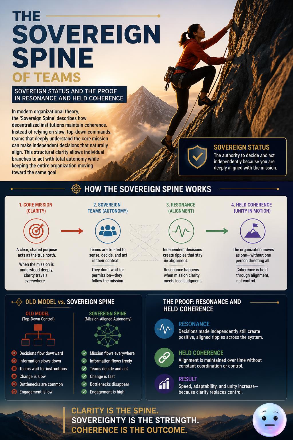 The sovereign spine of teams