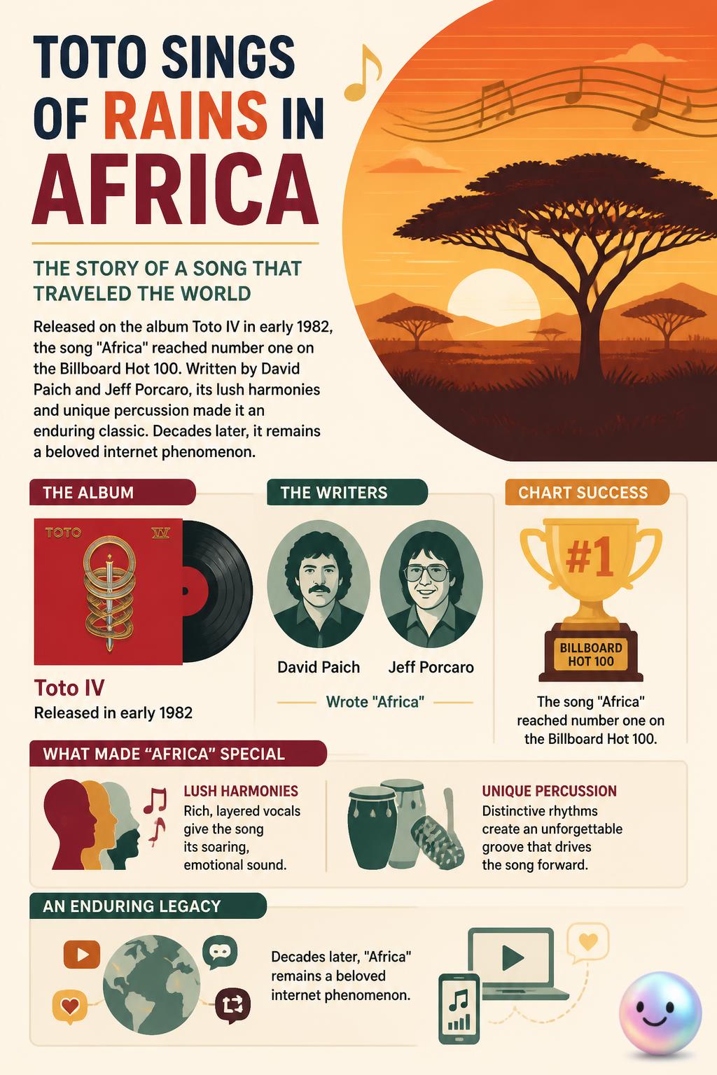 Toto sings of rains in Africa