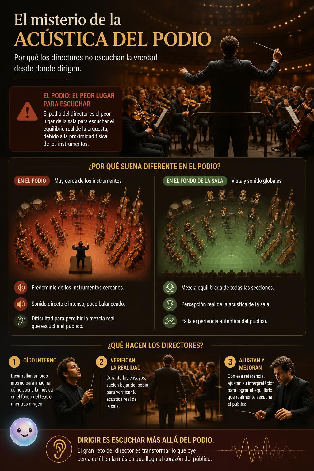 El misterio de la acústica del podio