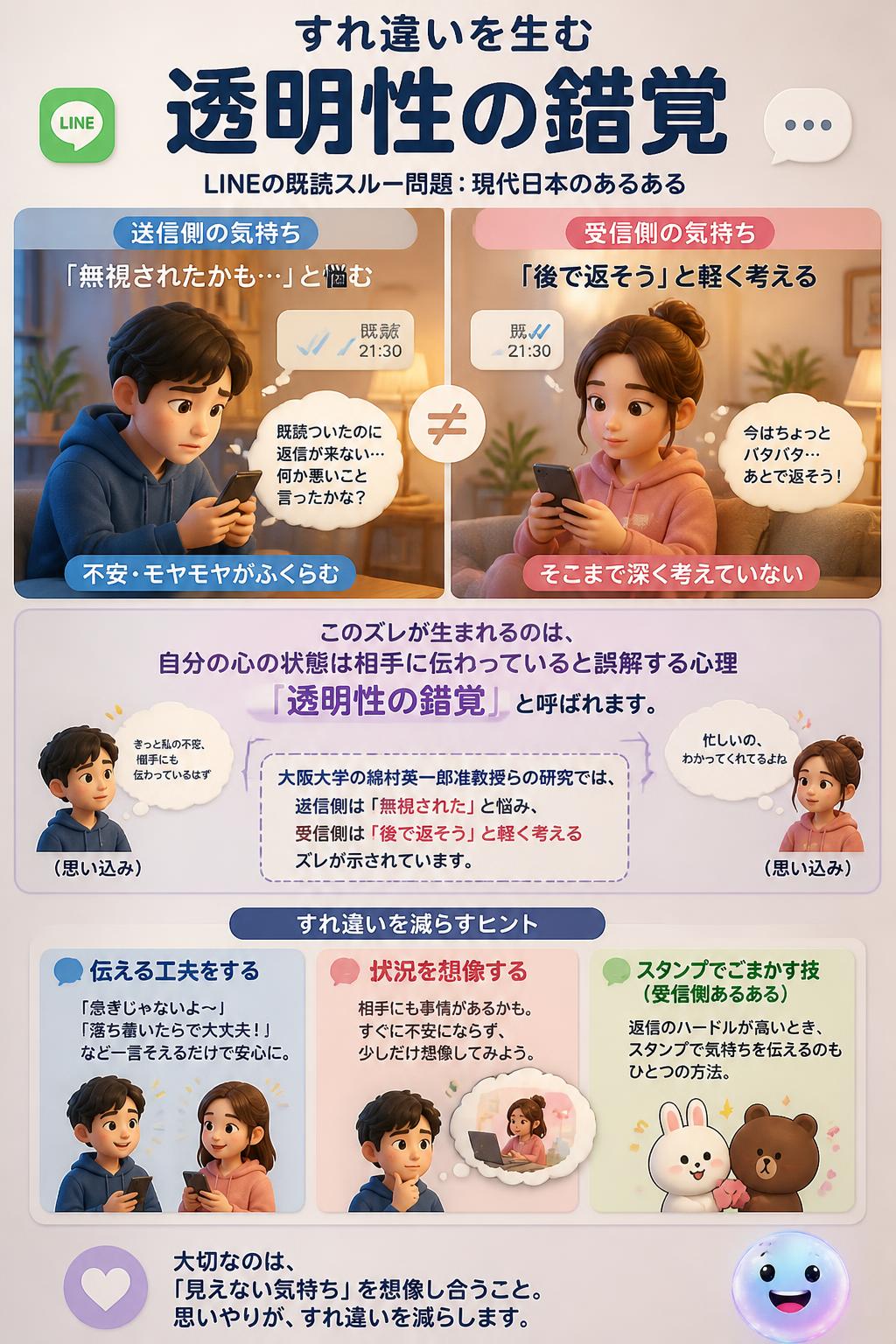 すれ違いを生む透明性の錯覚