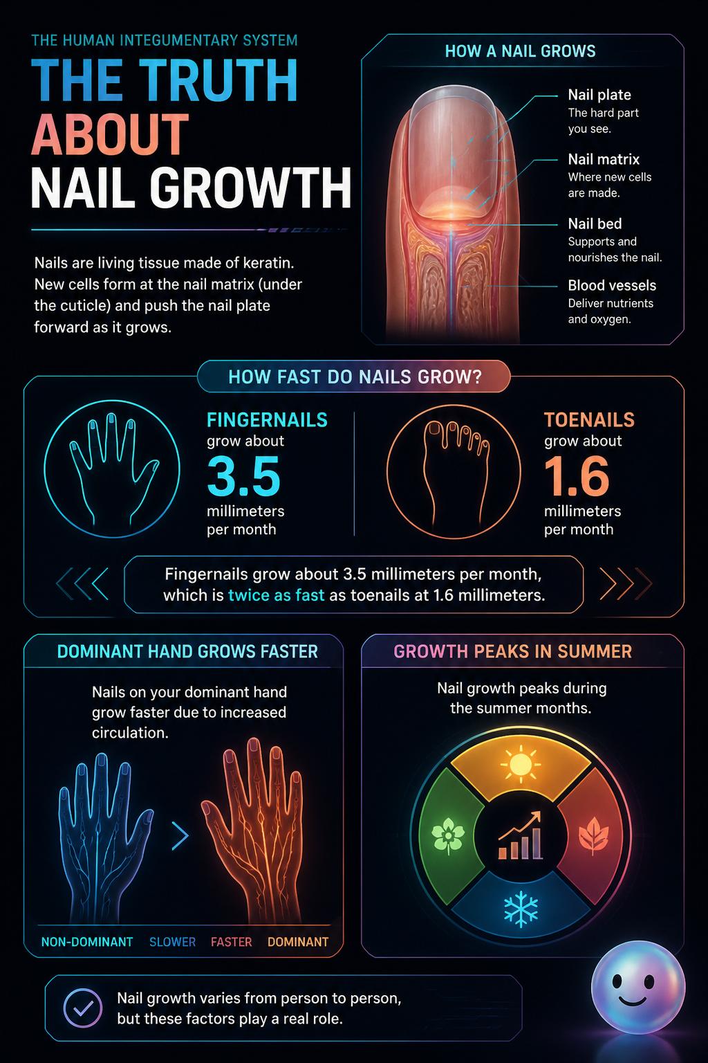 The truth about nail growth