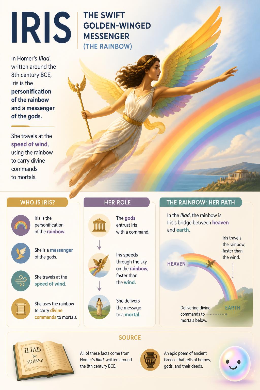Iris the swift golden-winged messenger