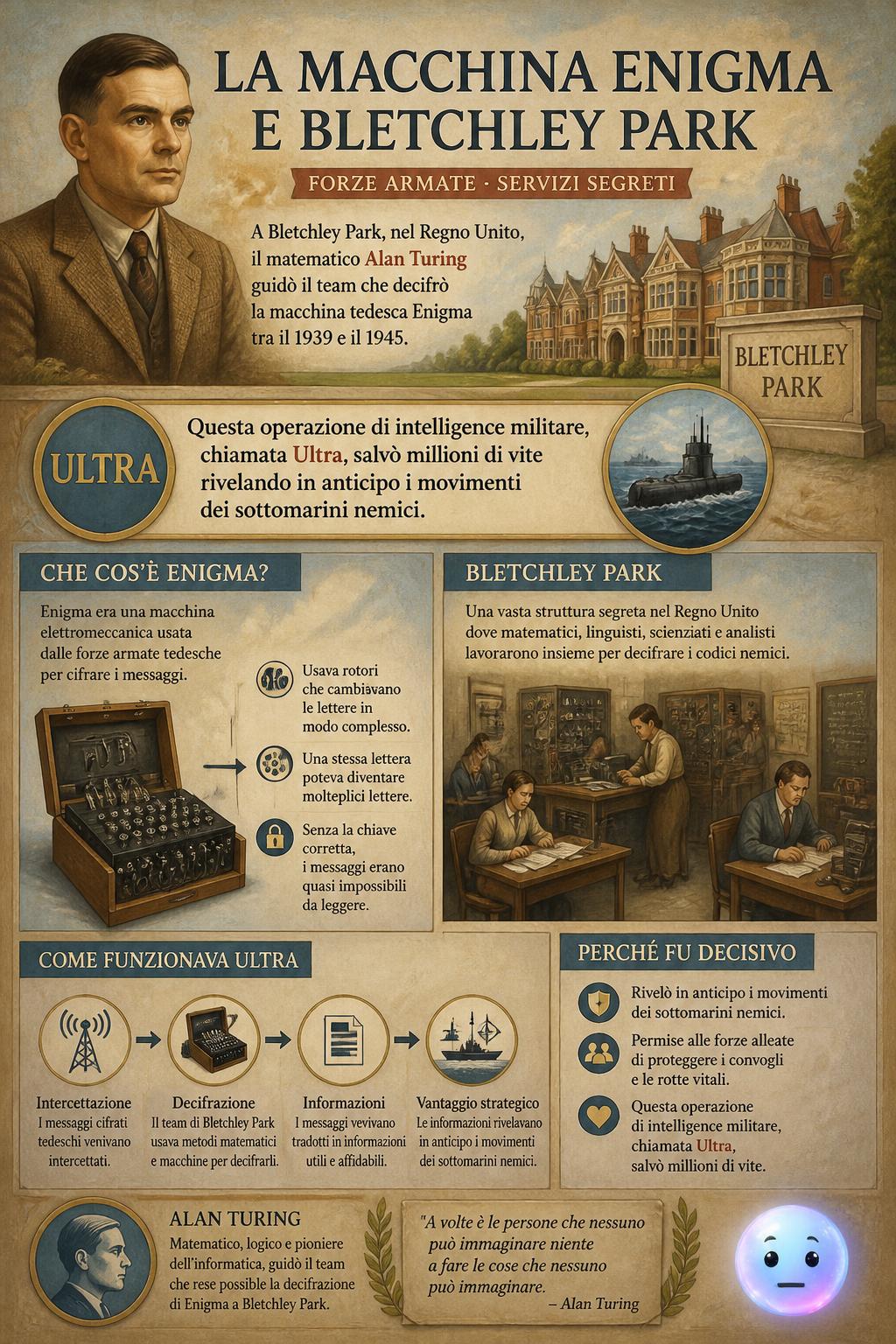 La macchina Enigma e Bletchley Park