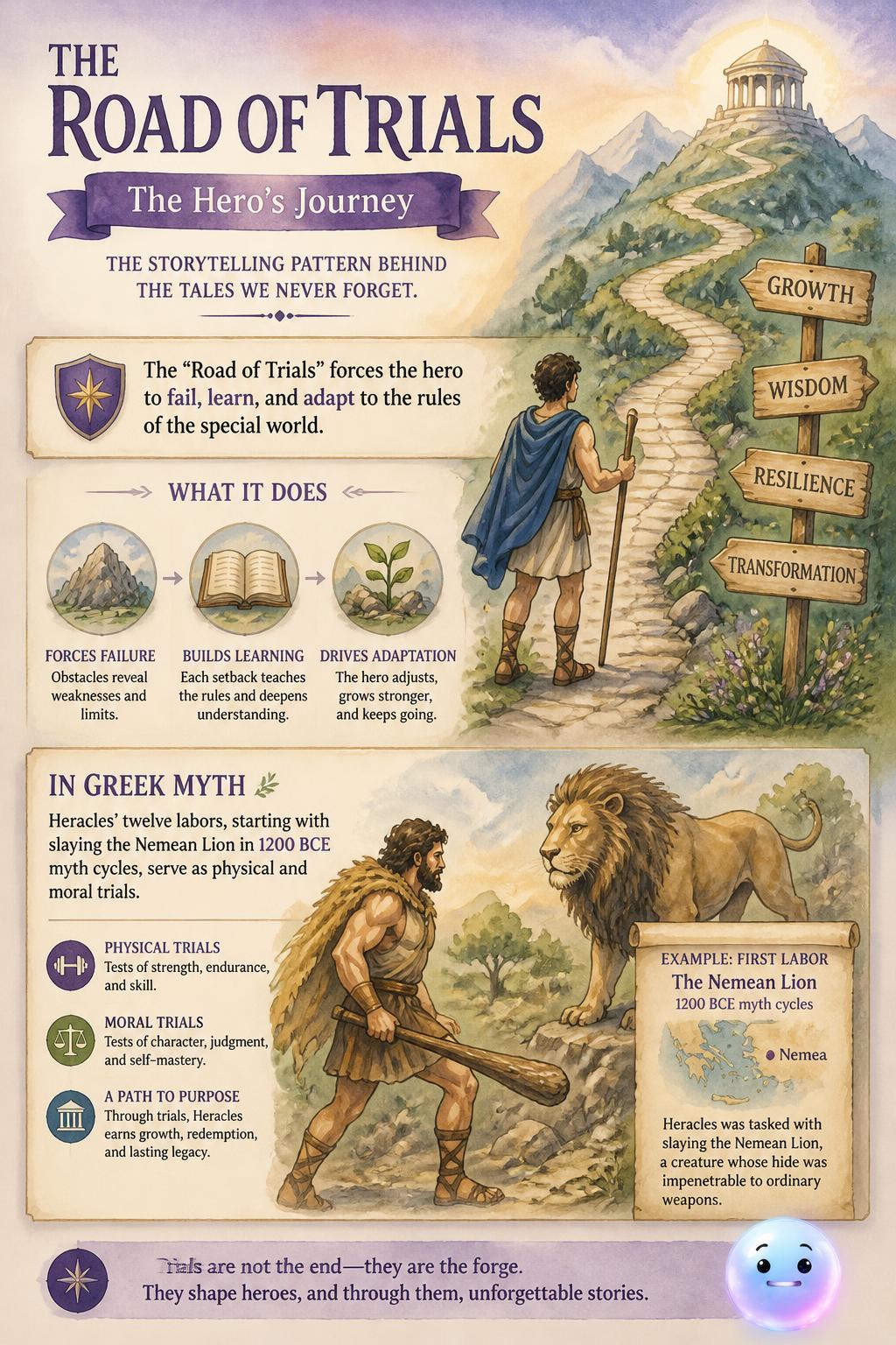 The road of trials