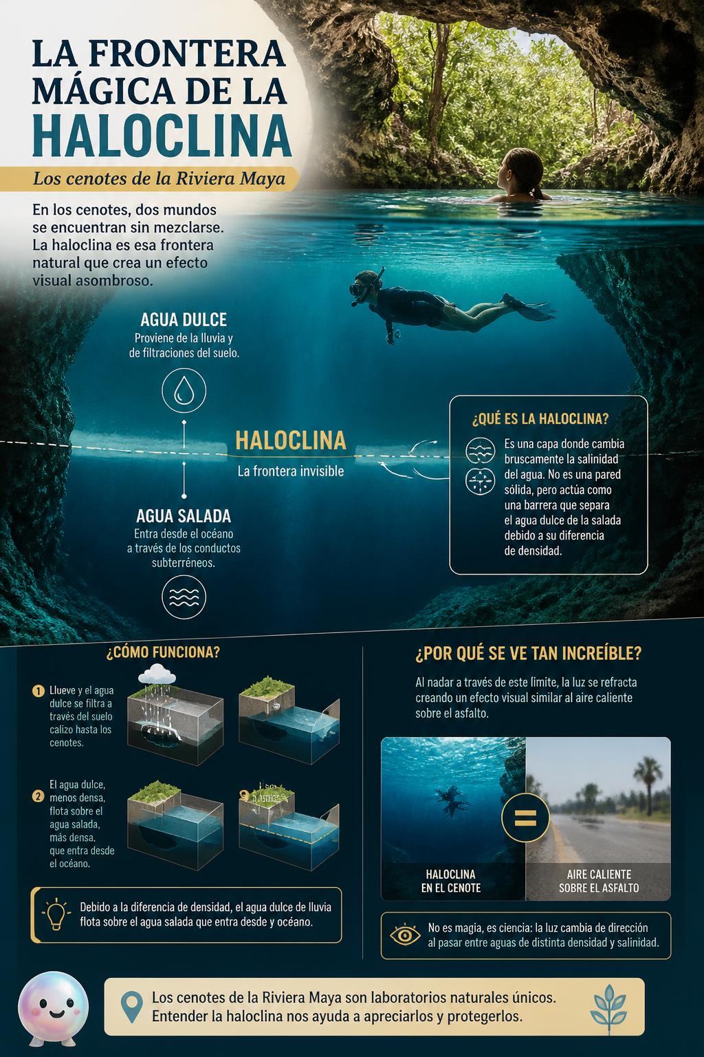 La frontera mágica de la haloclina