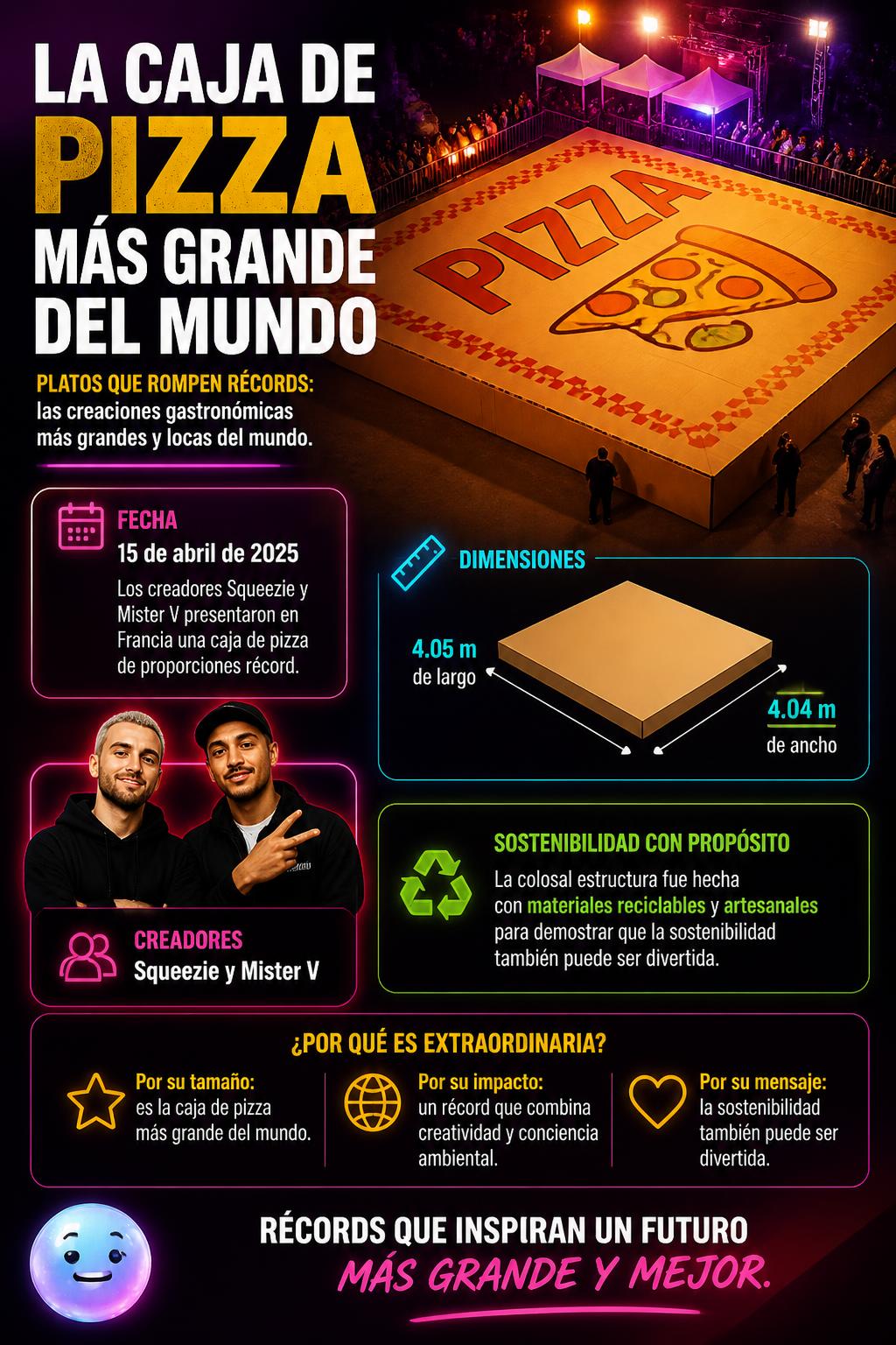La caja de pizza más grande del mundo