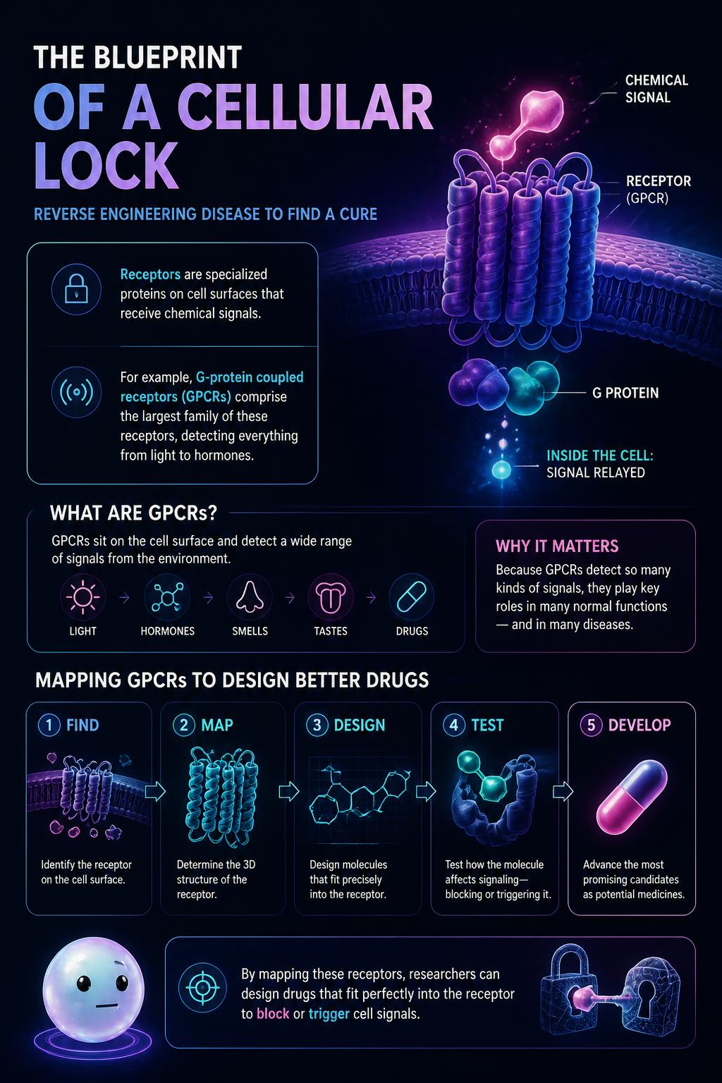 The blueprint of a cellular lock