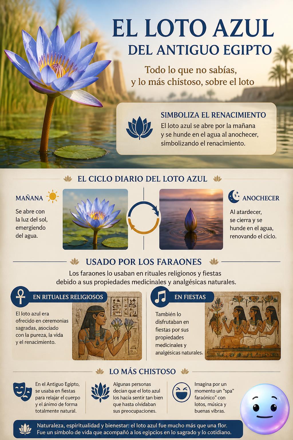 El loto azul del Antiguo Egipto