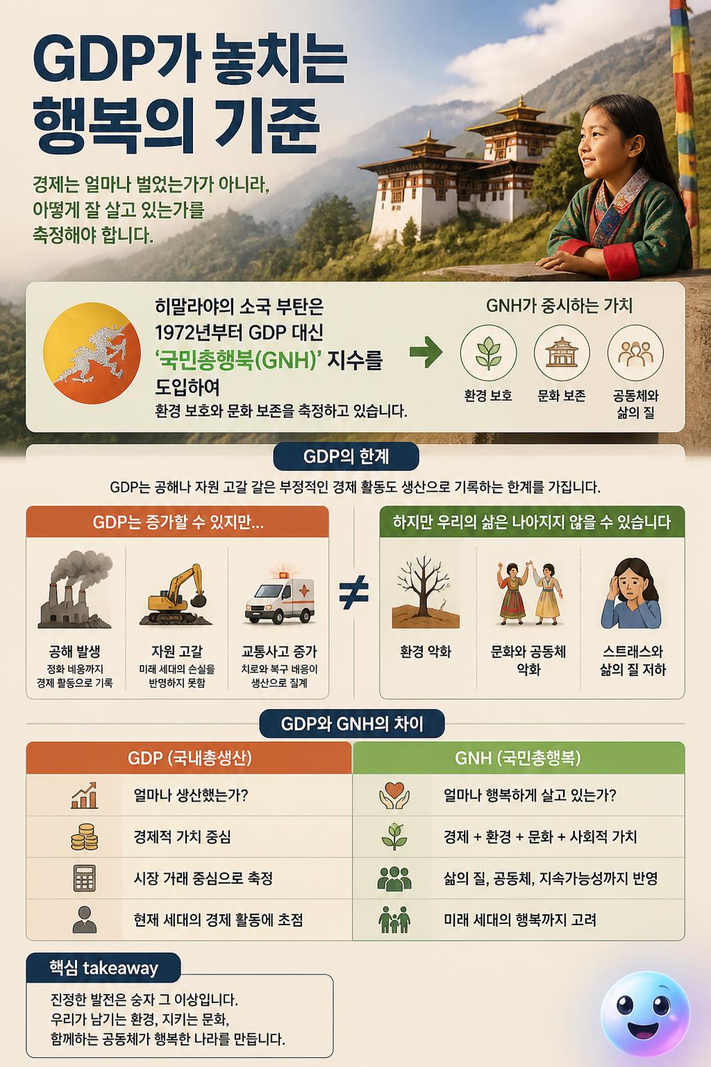 GDP가 놓치는 행복의 기준