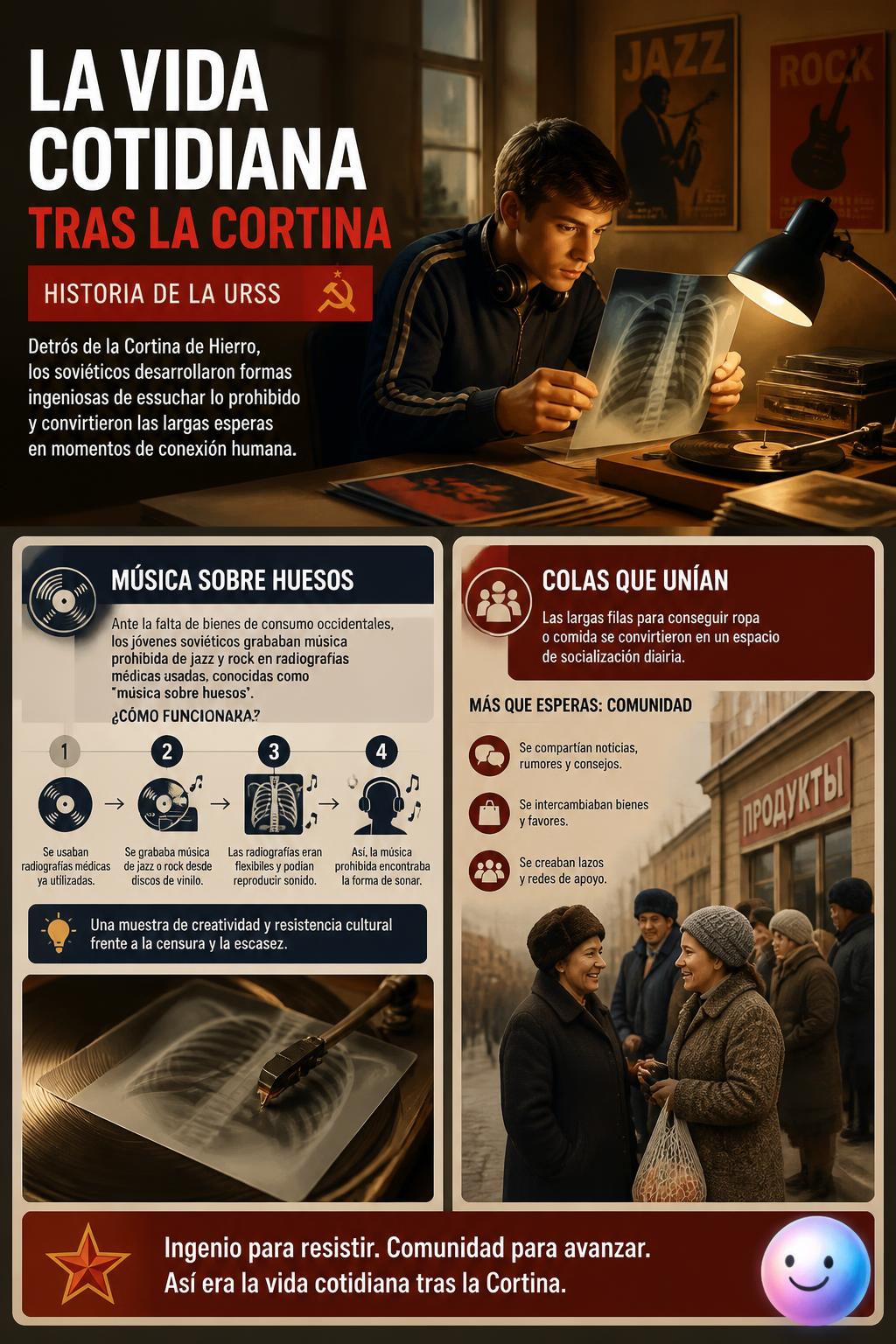 La vida cotidiana tras la cortina