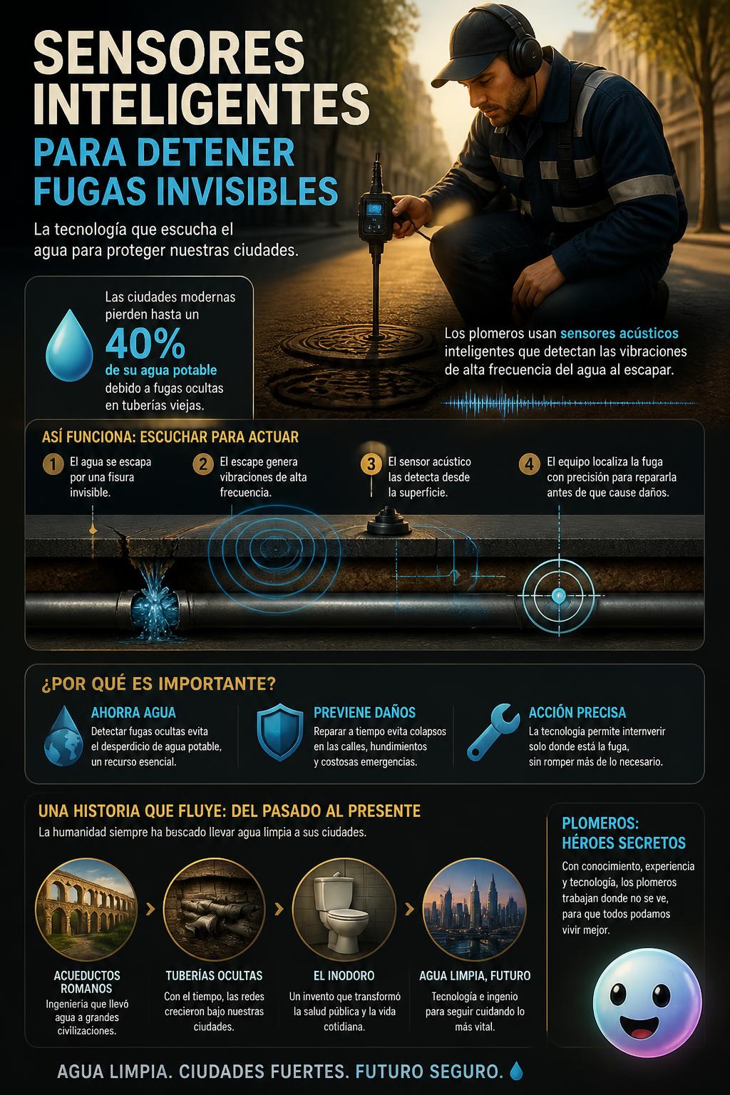 Sensores inteligentes para detener fugas invisibles