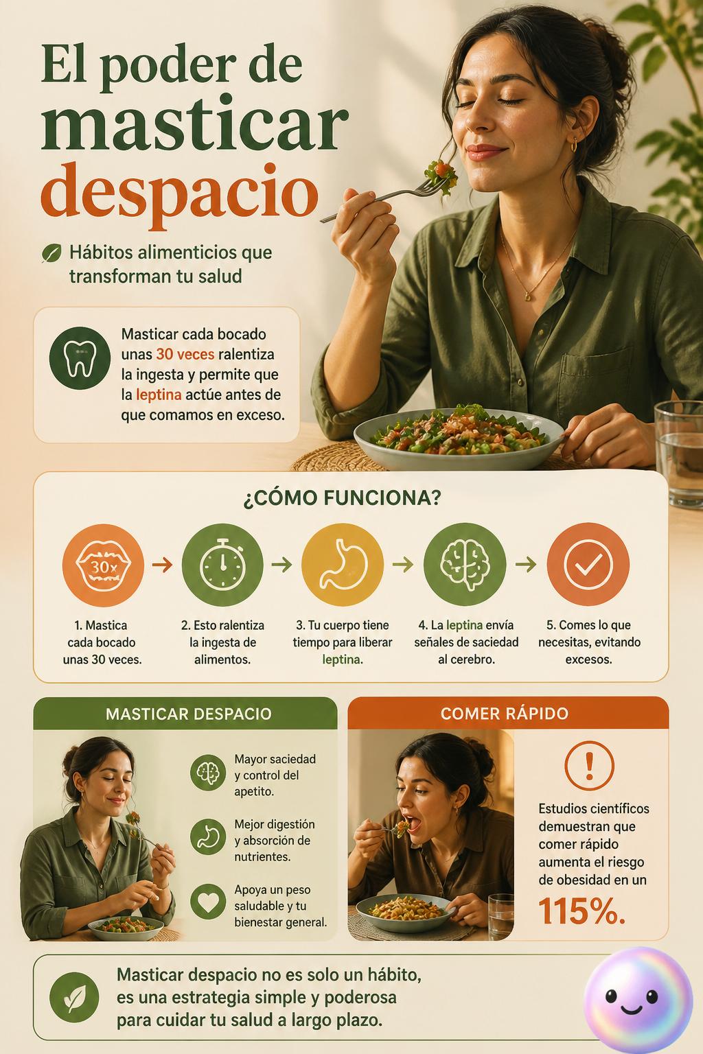 El poder de masticar despacio