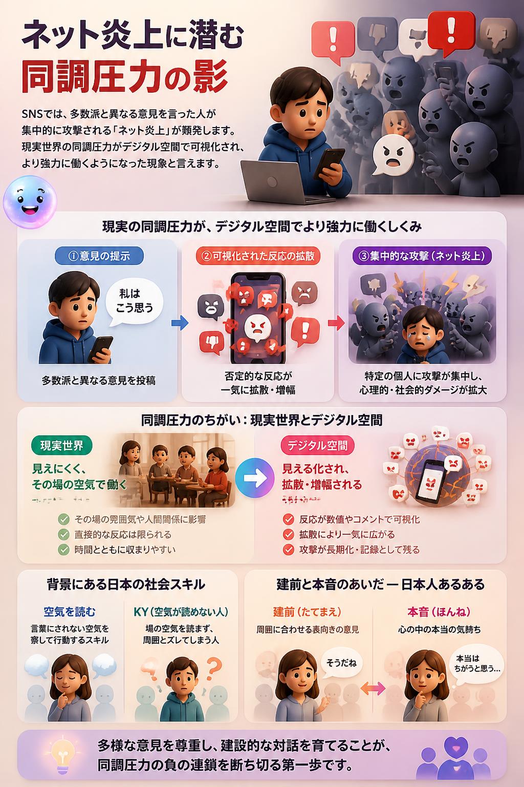 ネット炎上に潜む同調圧力の影