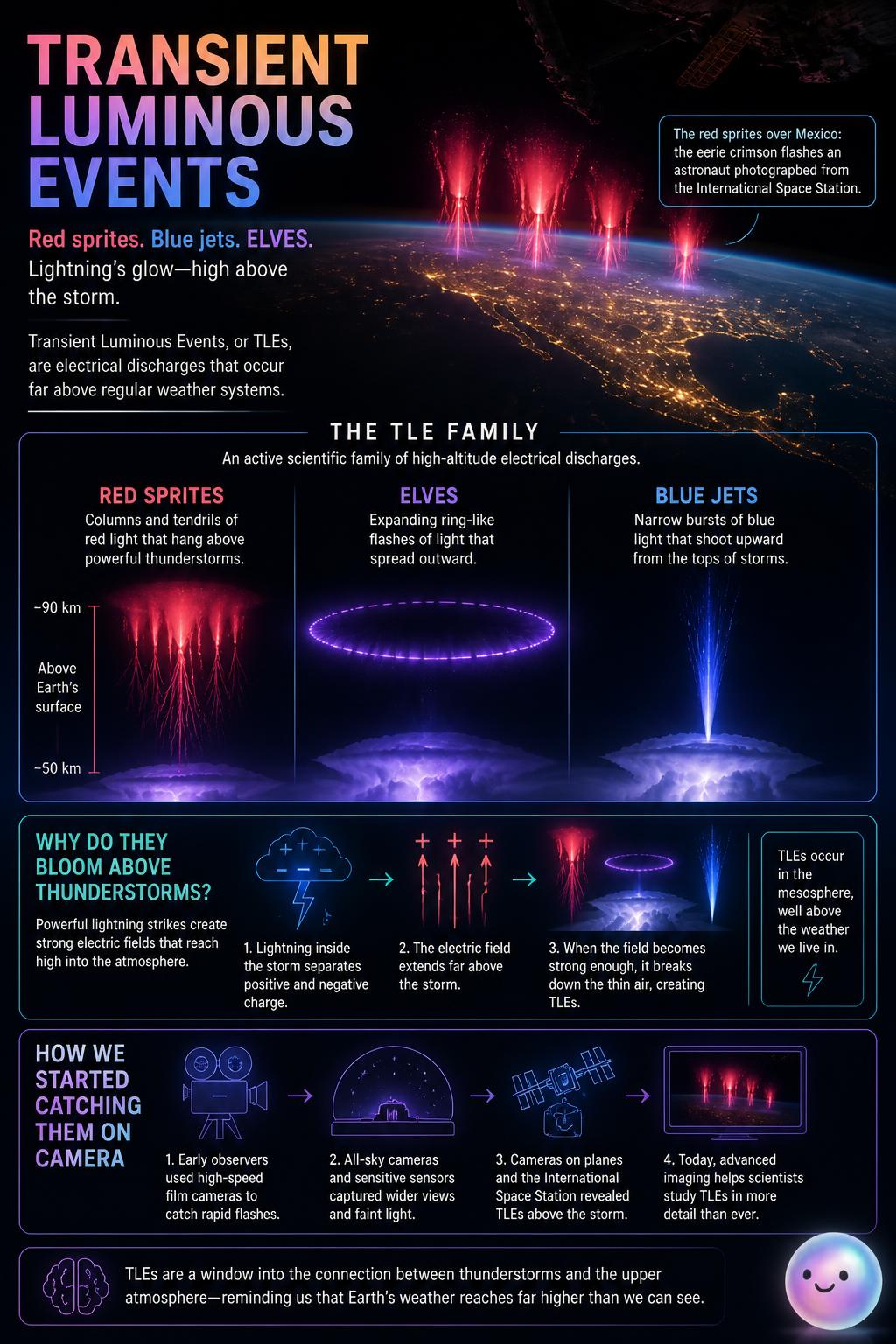 What are transient luminous events