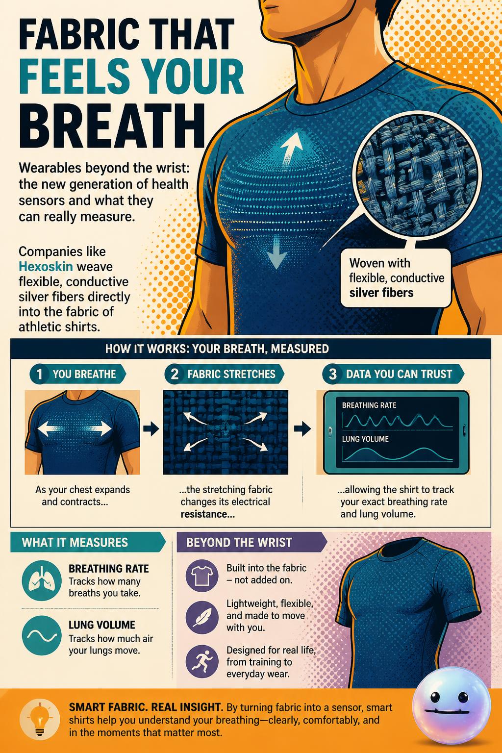 Fabric that feels your breath