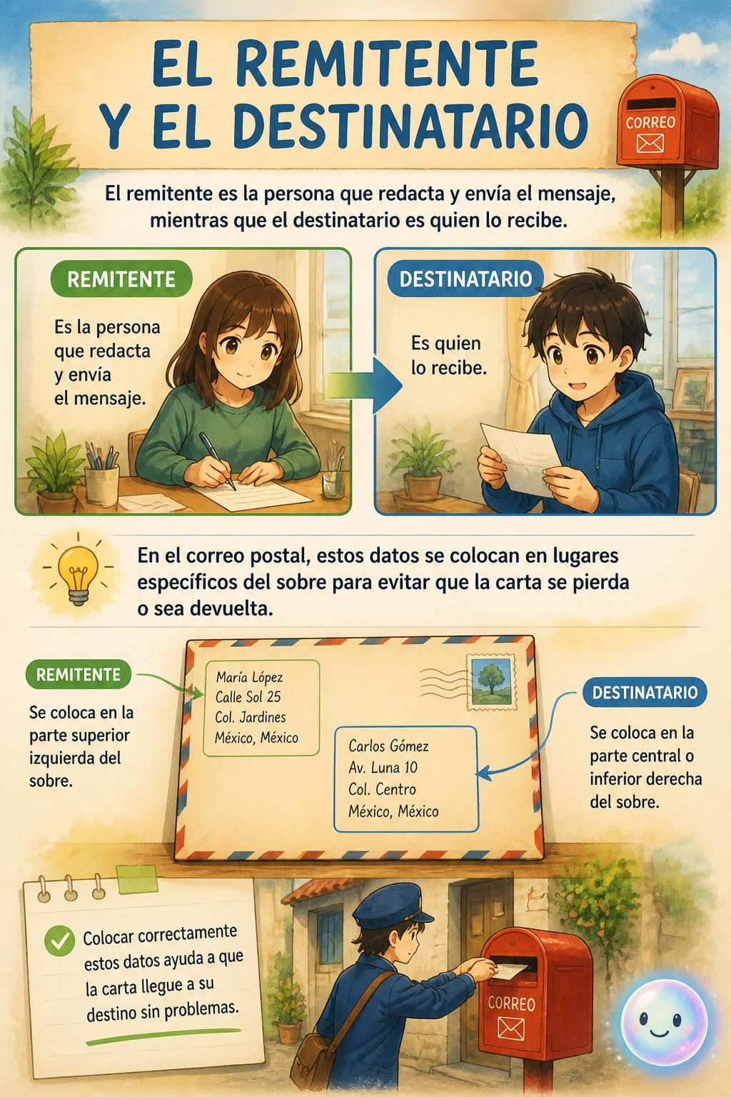 El remitente y el destinatario