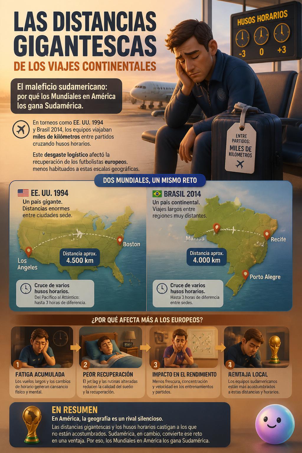 Las distancias gigantescas de los viajes continentales