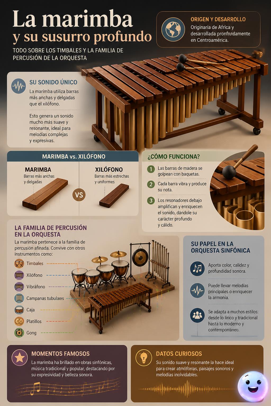 La marimba y su susurro profundo