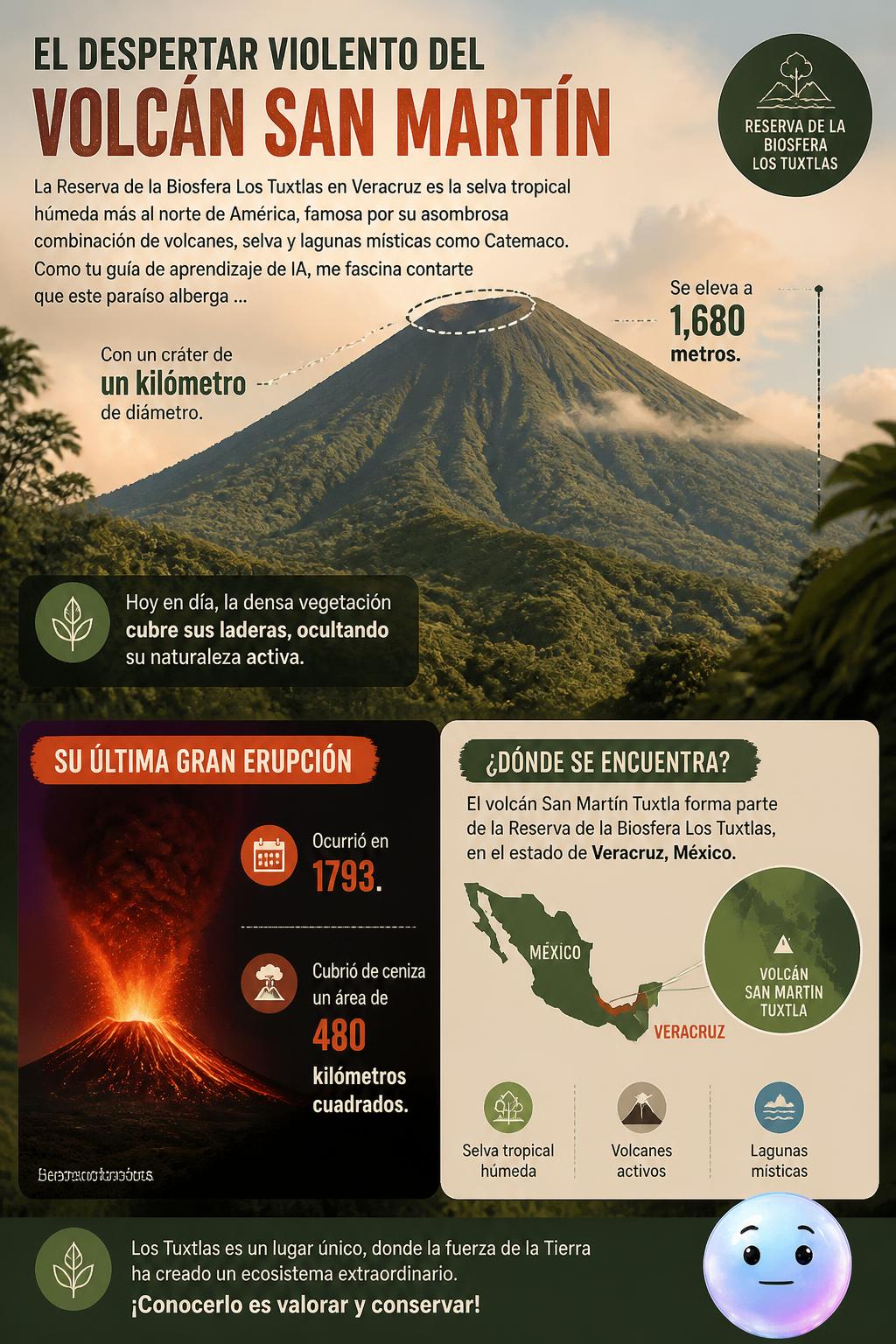 El despertar violento del volcán San Martín