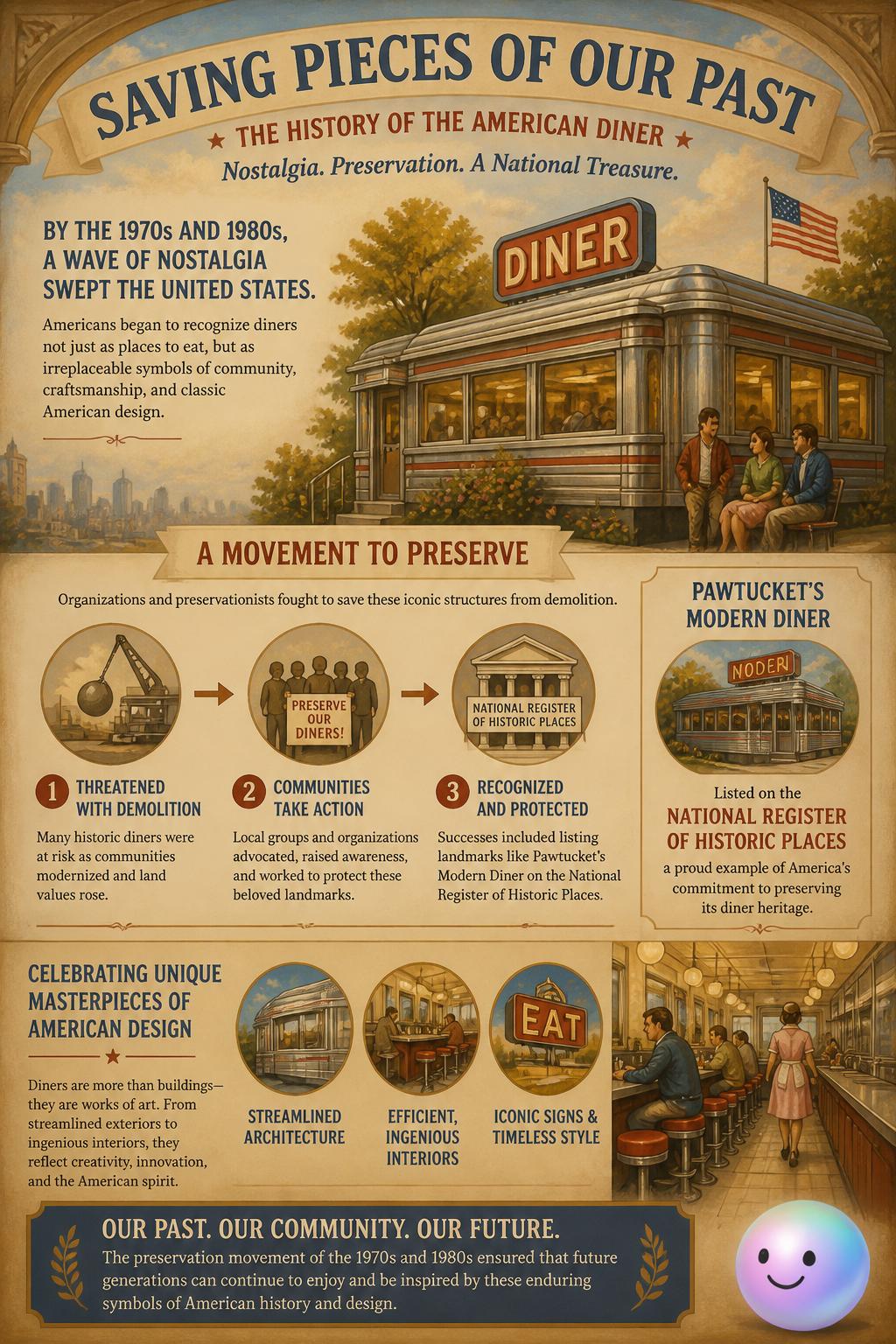 Retro nostalgia and saving historic landmarks