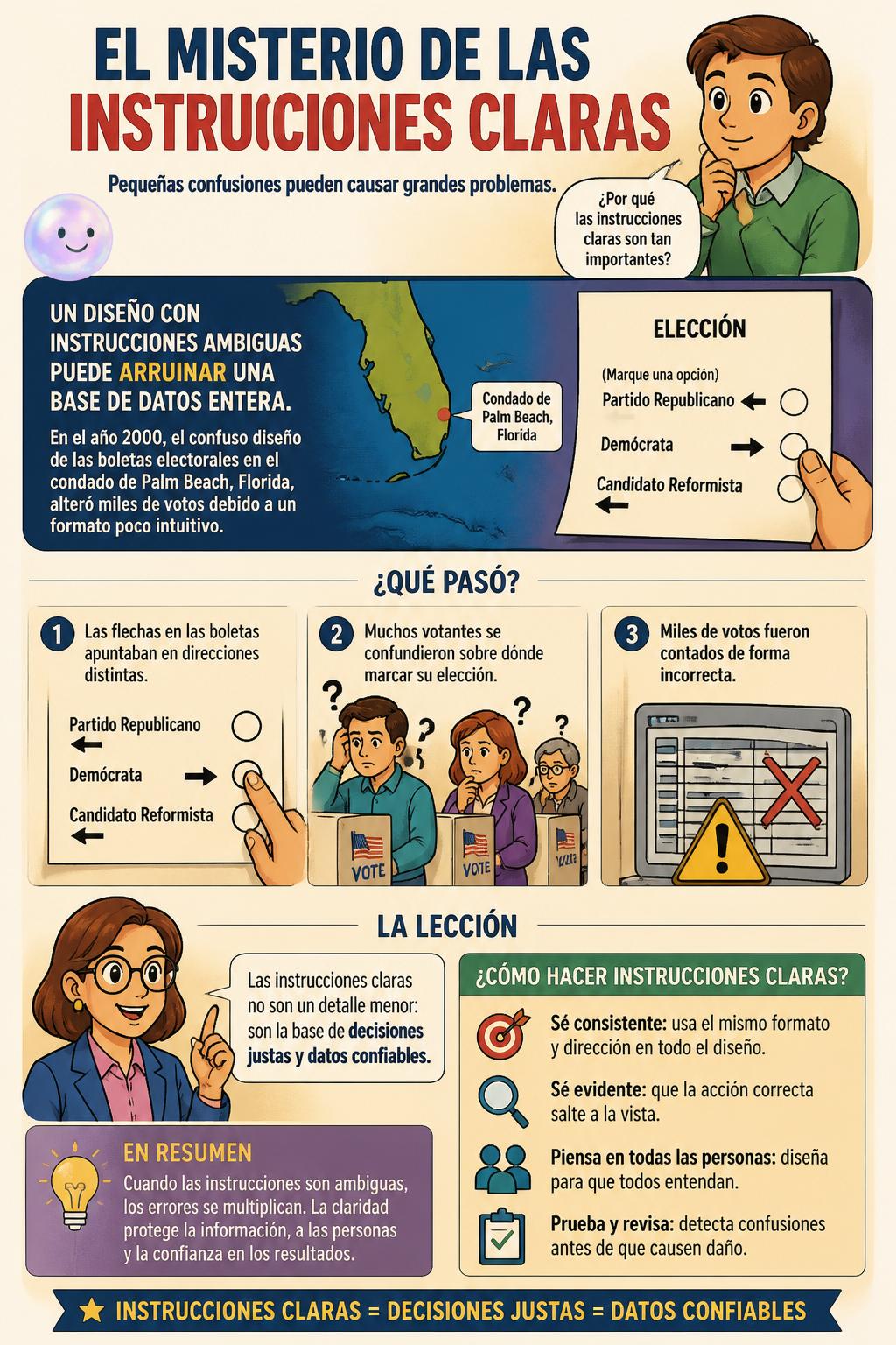 El misterio de las instrucciones claras