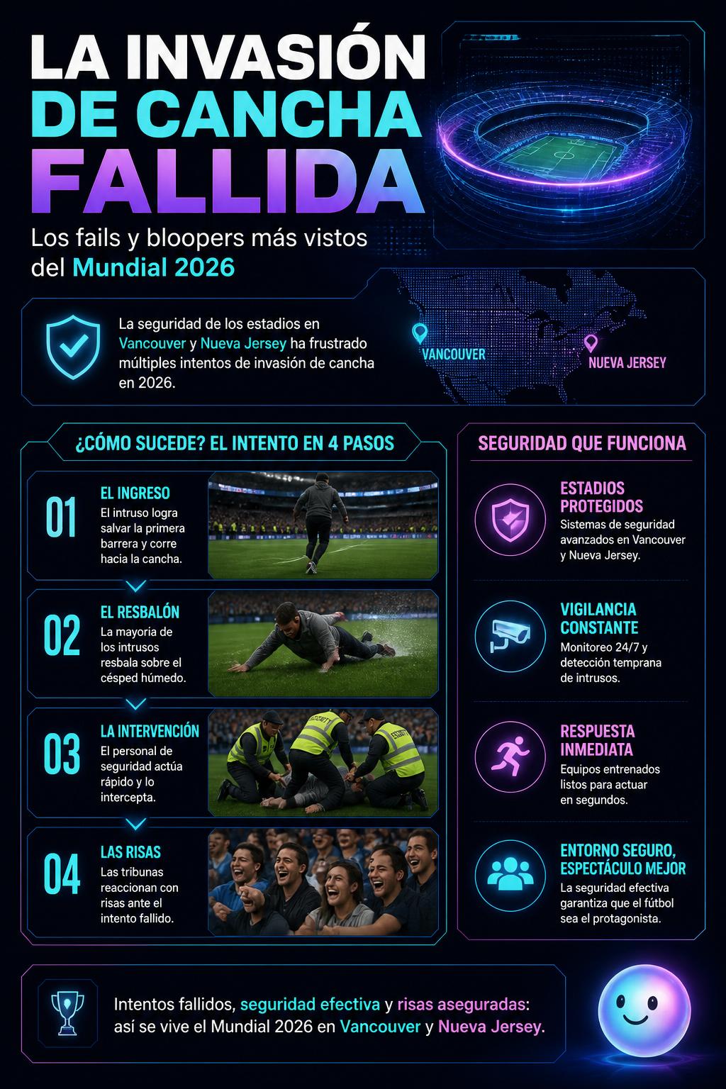 La invasión de cancha fallida