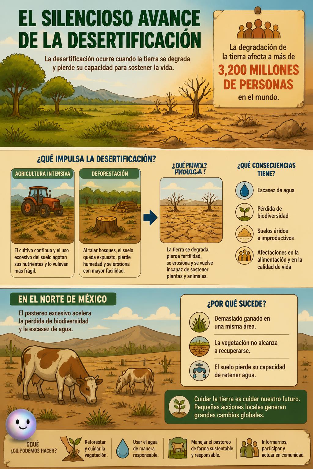 El silencioso avance de la desertificación