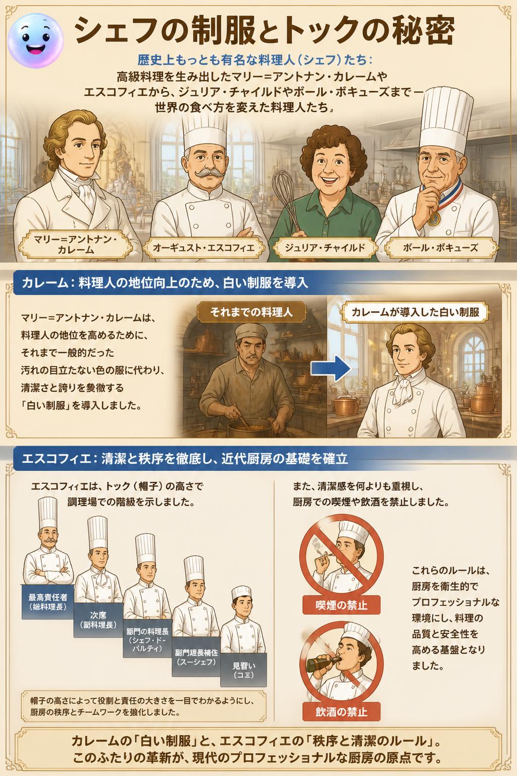 シェフの制服とトックの秘密