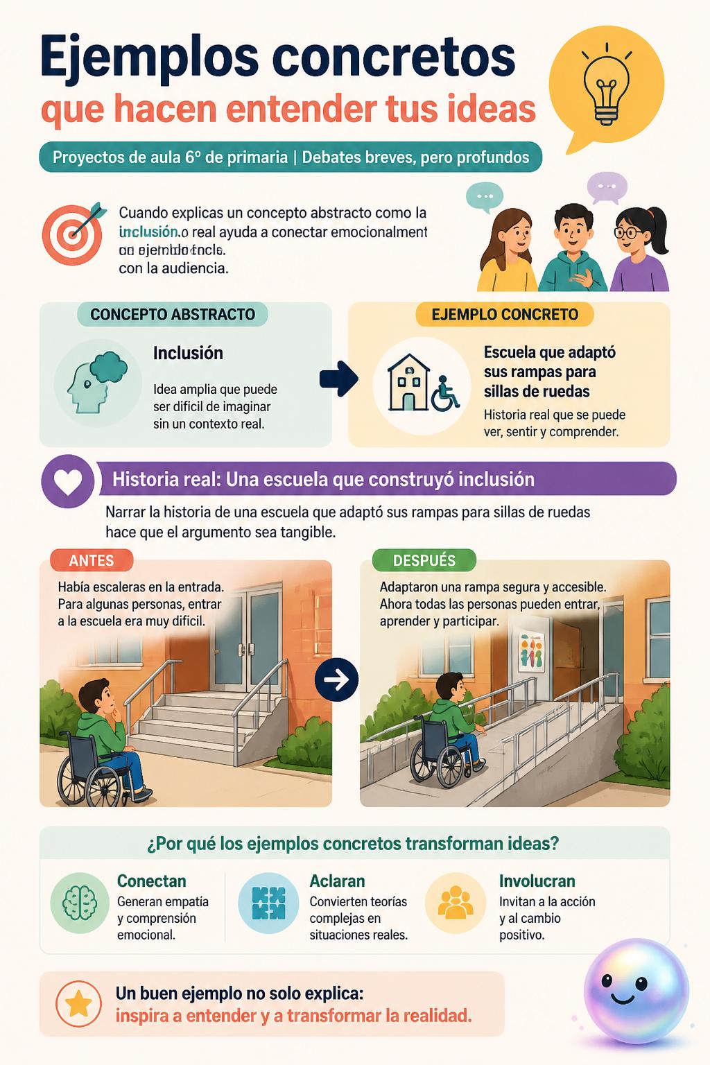 Ejemplos concretos que hacen entender tus ideas