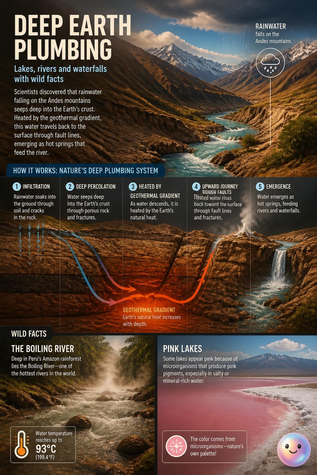 Deep earth plumbing