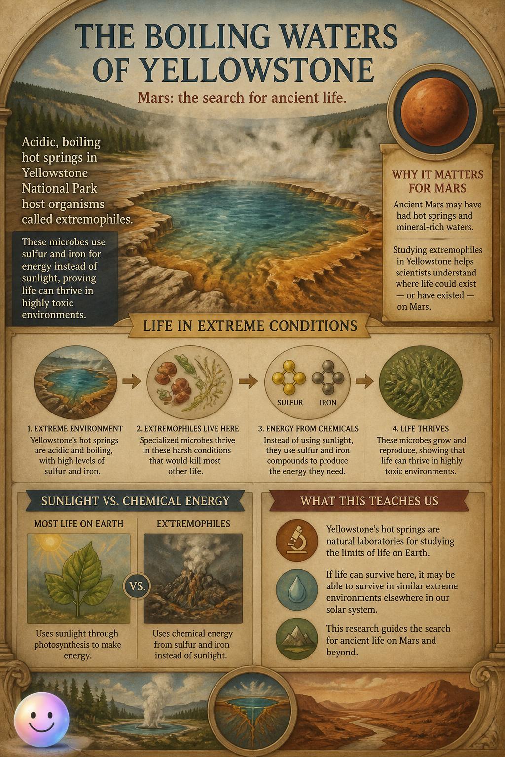 The boiling waters of Yellowstone