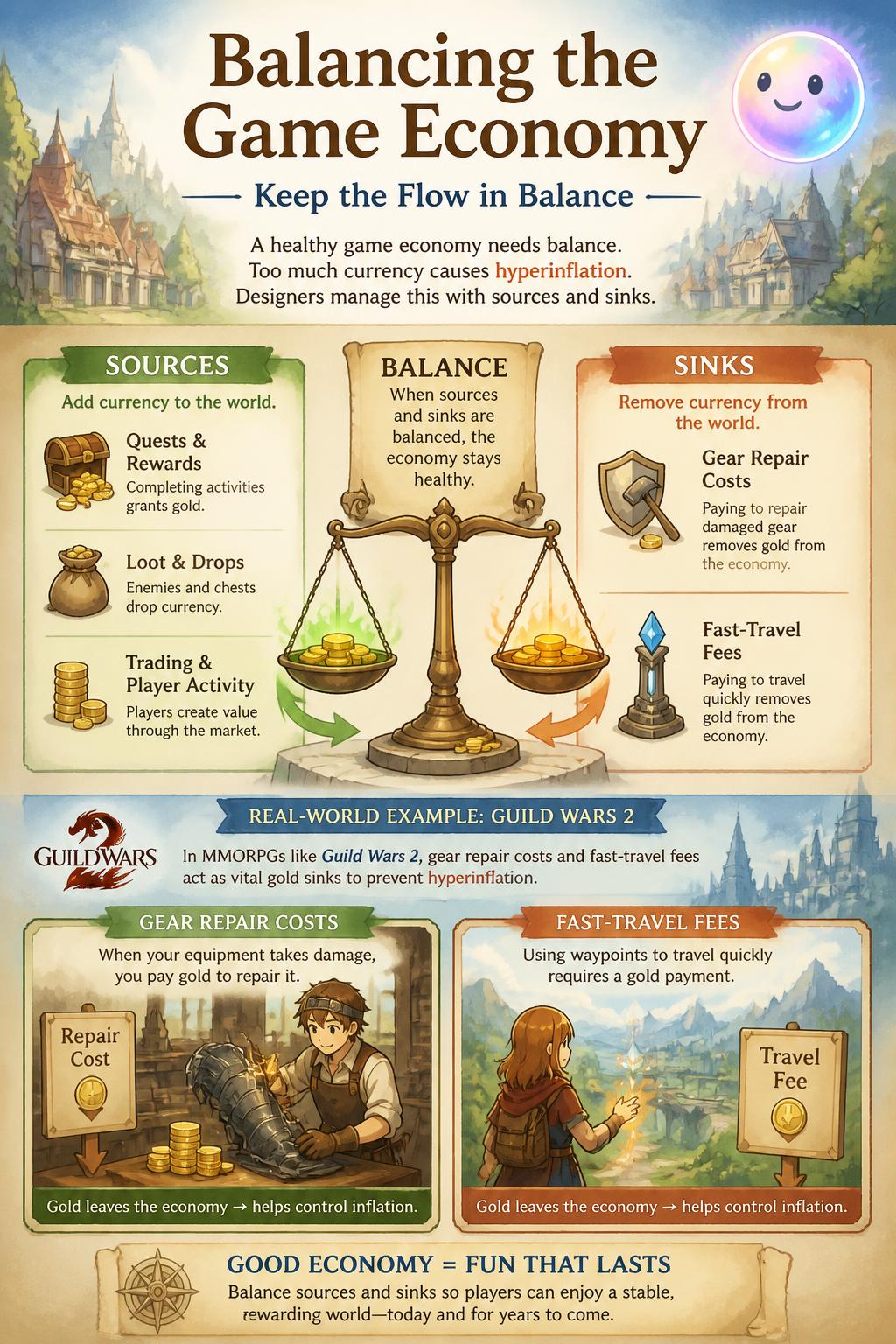 Balancing the game economy