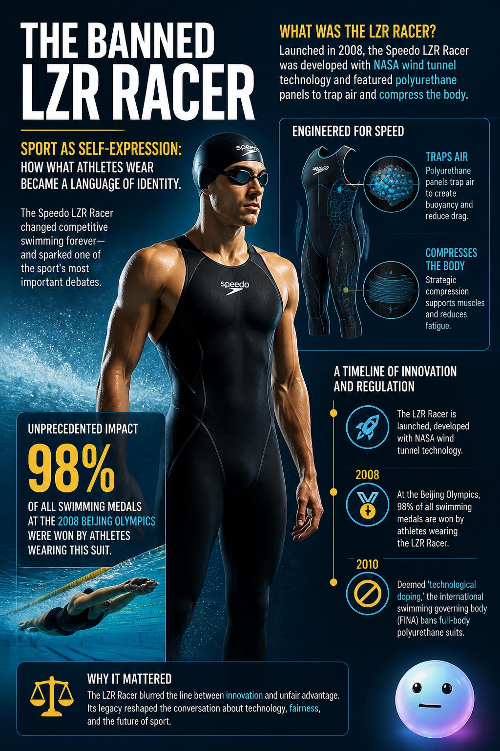 The banned LZR Racer swimsuit