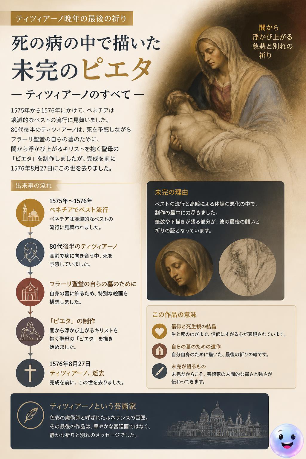 死の病の中で描いた未完のピエタ