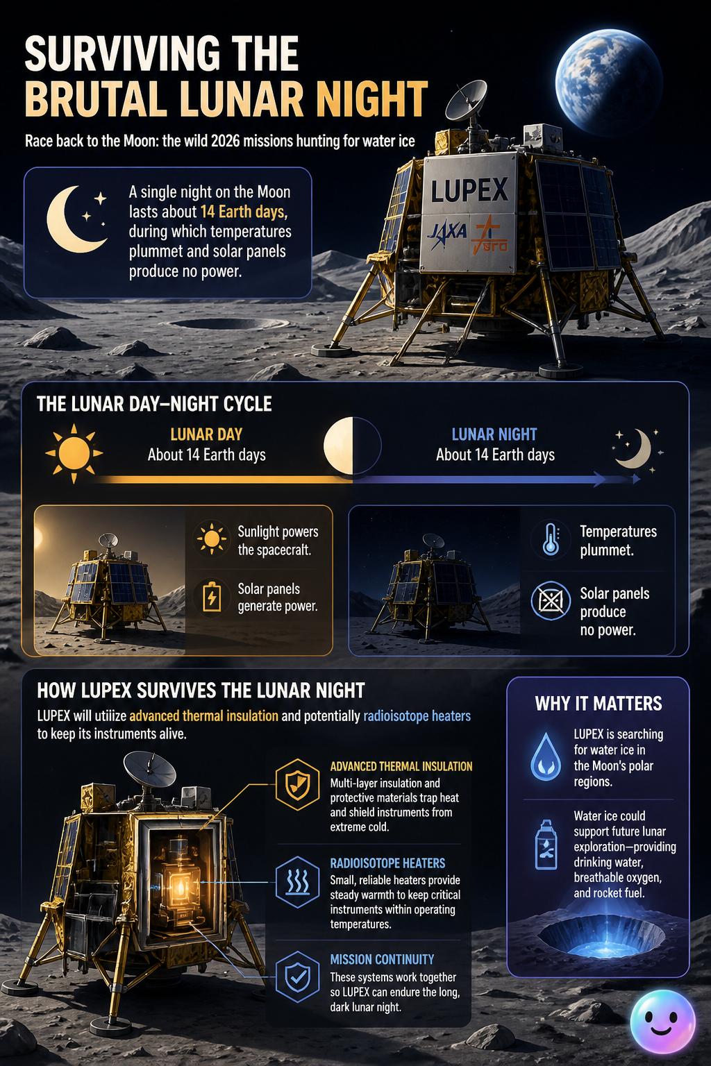 Surviving the brutal lunar night