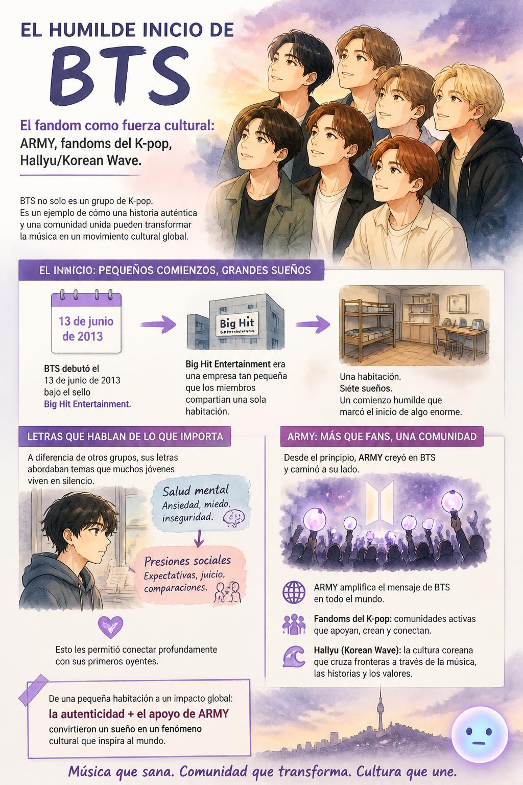 El humilde inicio de BTS