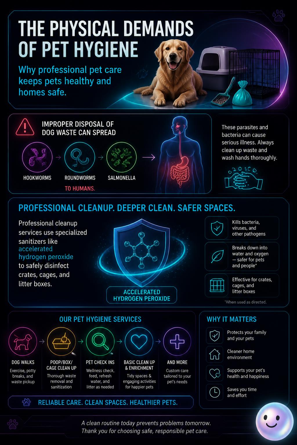 The physical demands of pet hygiene