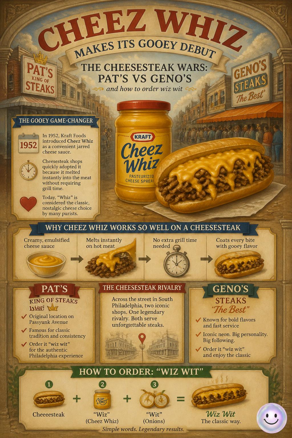 Cheez Whiz makes its gooey debut